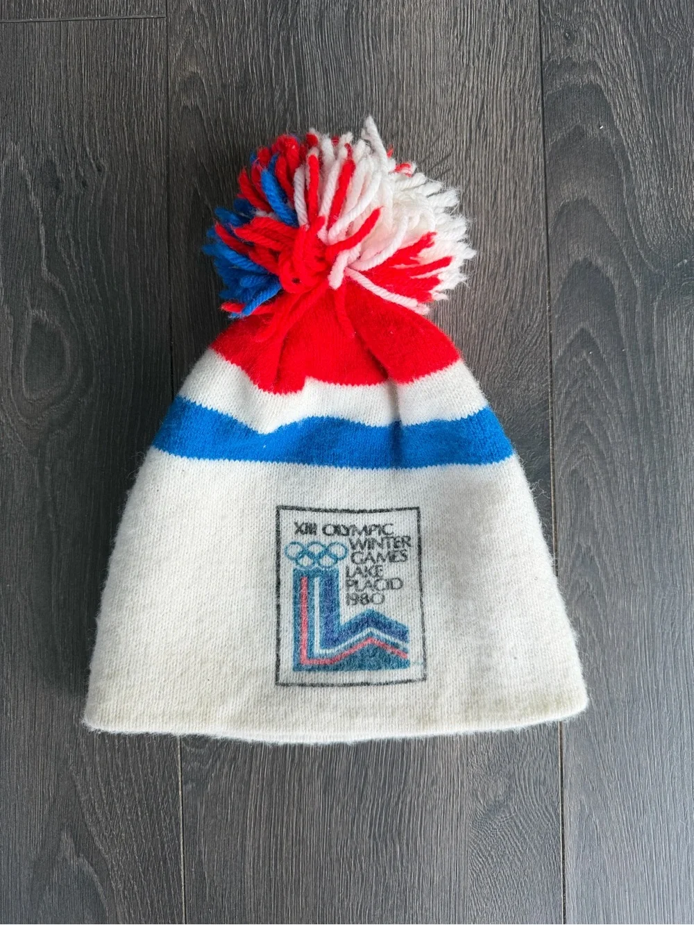 Vintage 1980 XIII Olympic Winter Games Lake Placid Ovaltine Scull Cap Beanie